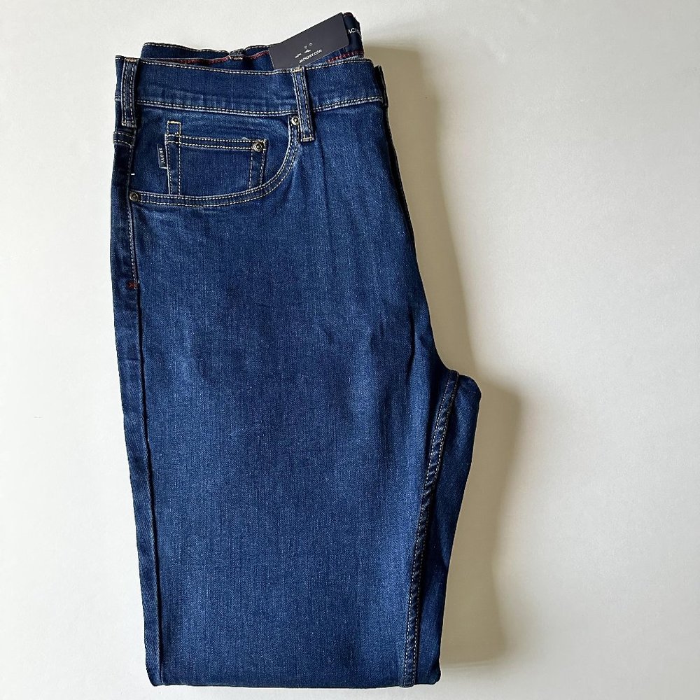 Jachs New York Jeans Men W40 L32 Comfort Stretch Denim Straight Leg 5-Pocket NWT